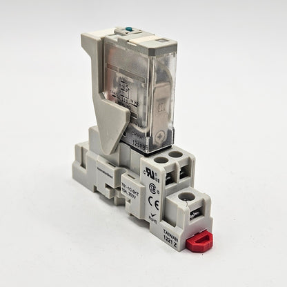 AutomationDirect 781-1C-24D relay with 781-1C-SKT socket 24VDC 15A for industrial control panels and automation systems