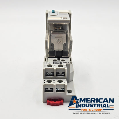 AutomationDirect 782-2C-24D relay with 782-2C-SKT socket base 24VDC 8-pin for industrial control panels and automation systems