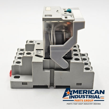 AutomationDirect 784-4C-24D 4PDT relay with 784-4C-SKT-1 socket 24VDC for industrial control panels and automation systems