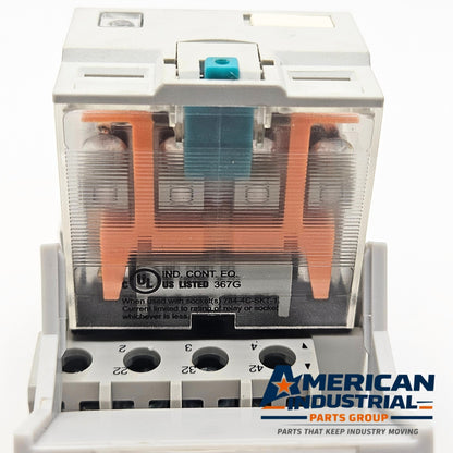 AutomationDirect 784-4C-24D 4PDT relay with 784-4C-SKT-1 socket 24VDC for industrial control panels and automation systems