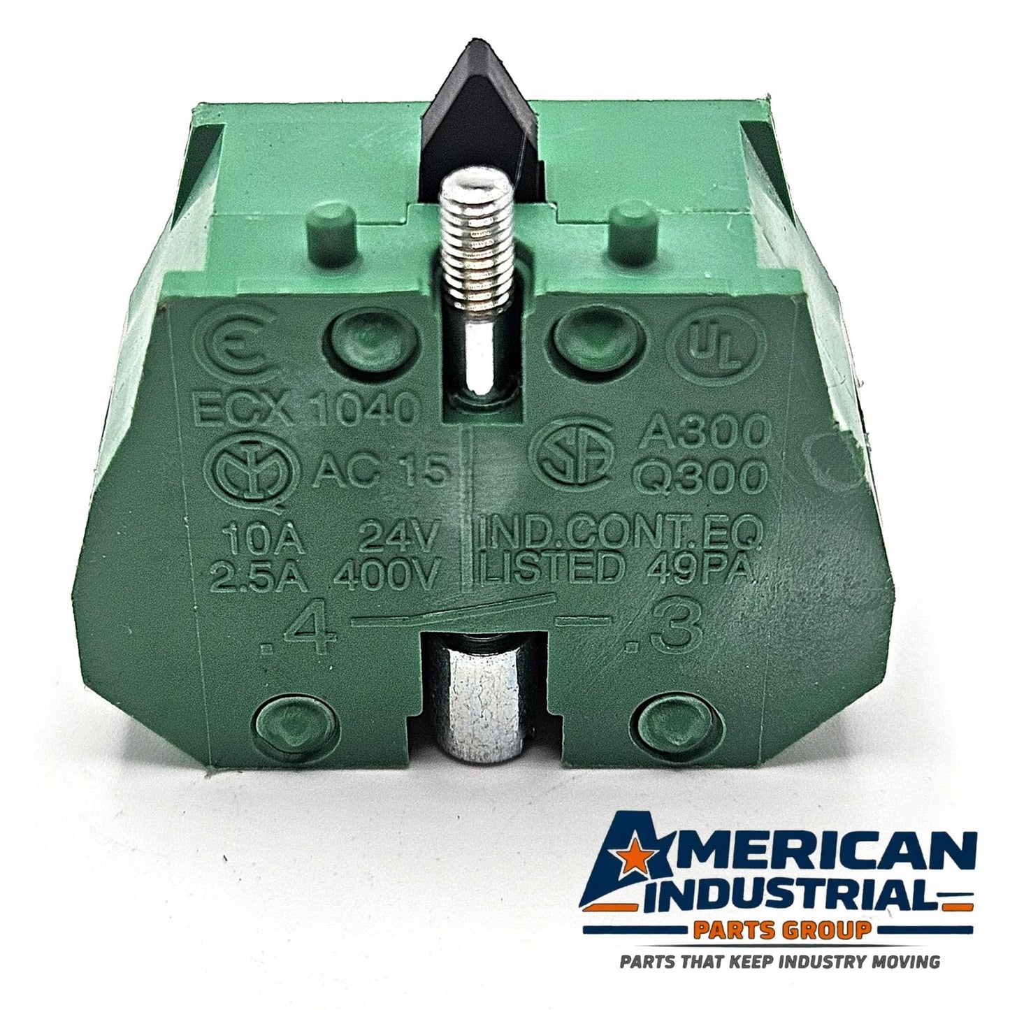 AutomationDirect ECX-1040 22mm 1 N.O. contact block for GCX ECX ECP pushbuttons for industrial control panels