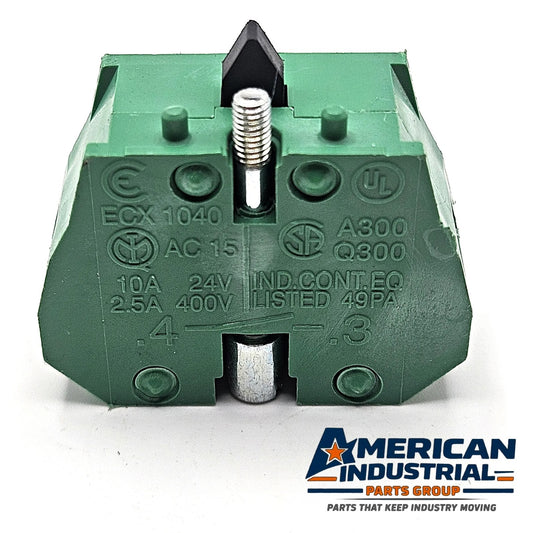 AutomationDirect ECX-1040 22mm 1 N.O. contact block for GCX ECX ECP pushbuttons for industrial control panels