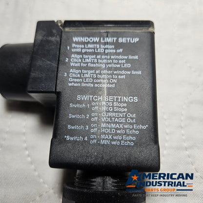 Banner ultrasonic sensor for industrial automation and MRO applications. American Industrial Parts Group.