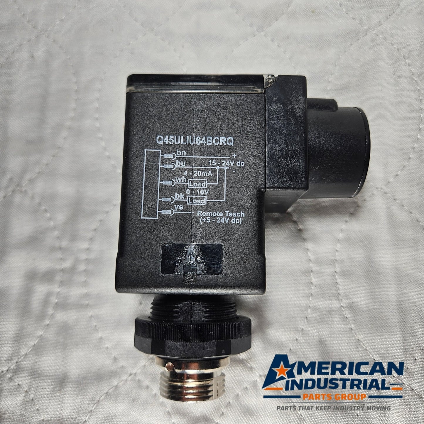 Banner ultrasonic sensor for industrial automation and MRO applications. American Industrial Parts Group.