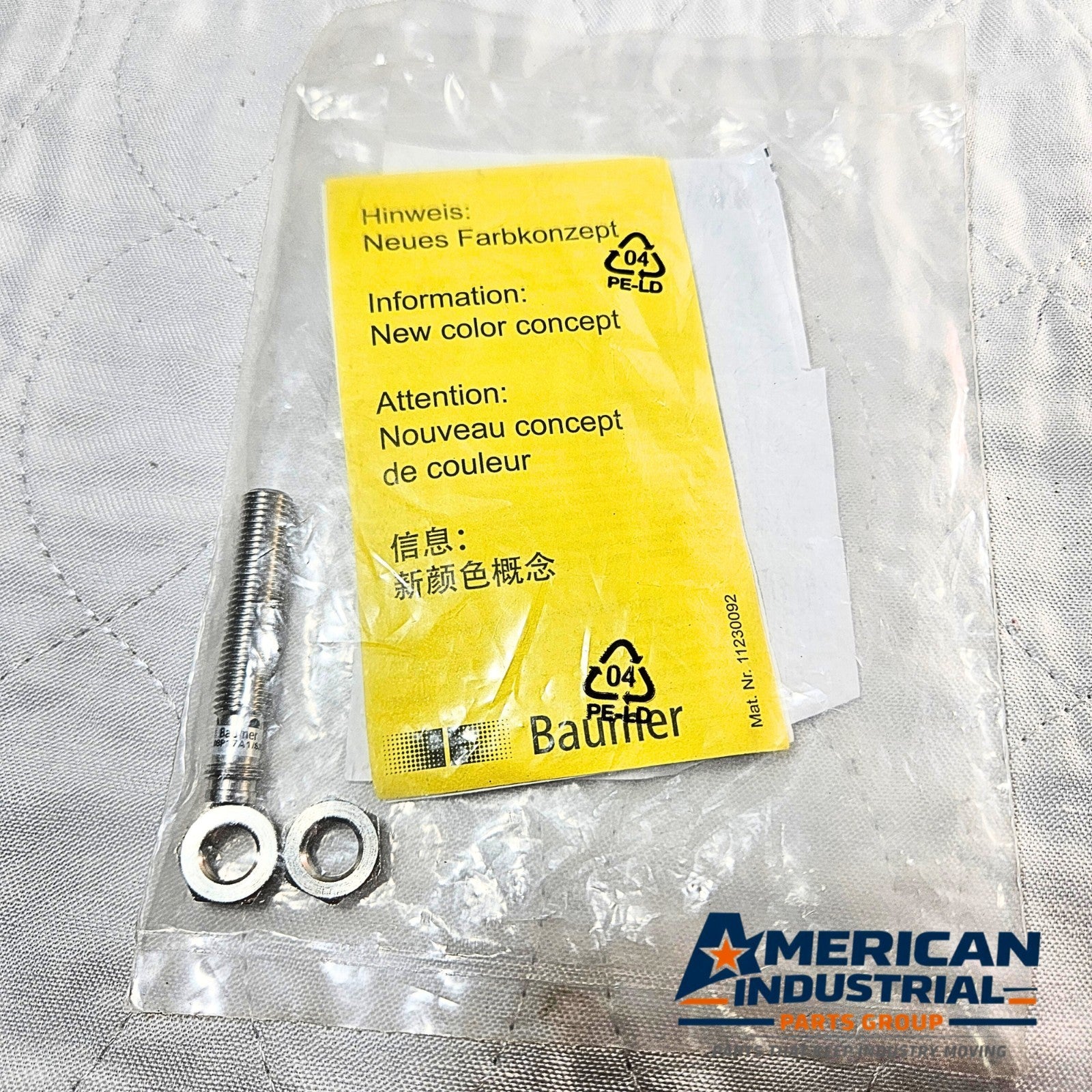 Baumer IFRM 08P17A1/S35L inductive proximity sensor for industrial automation and machine control systems