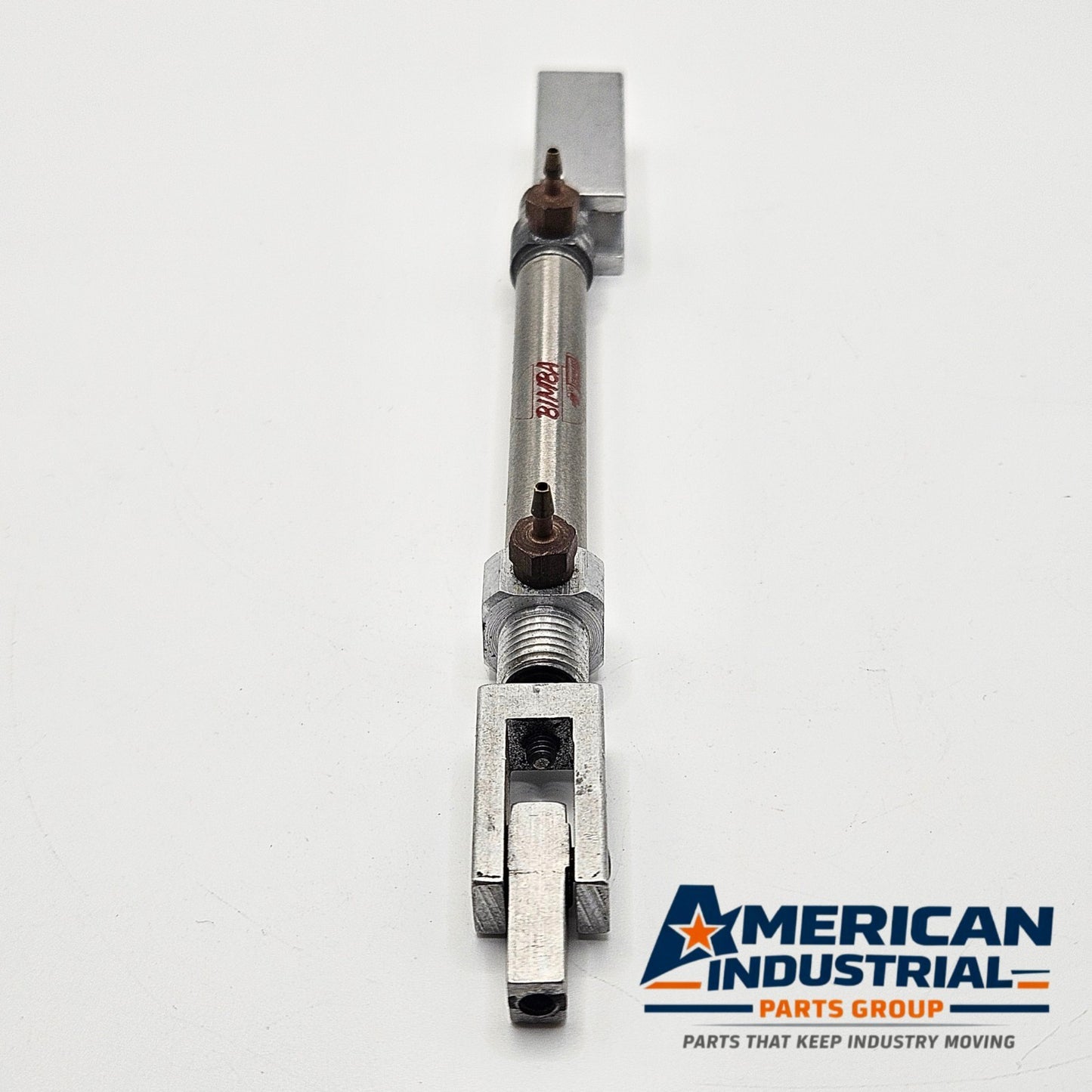 Bimba 0071.5-DXP pneumatic cylinder stroke view for industrial automation and MRO air system applications. American Industrial Parts Group.