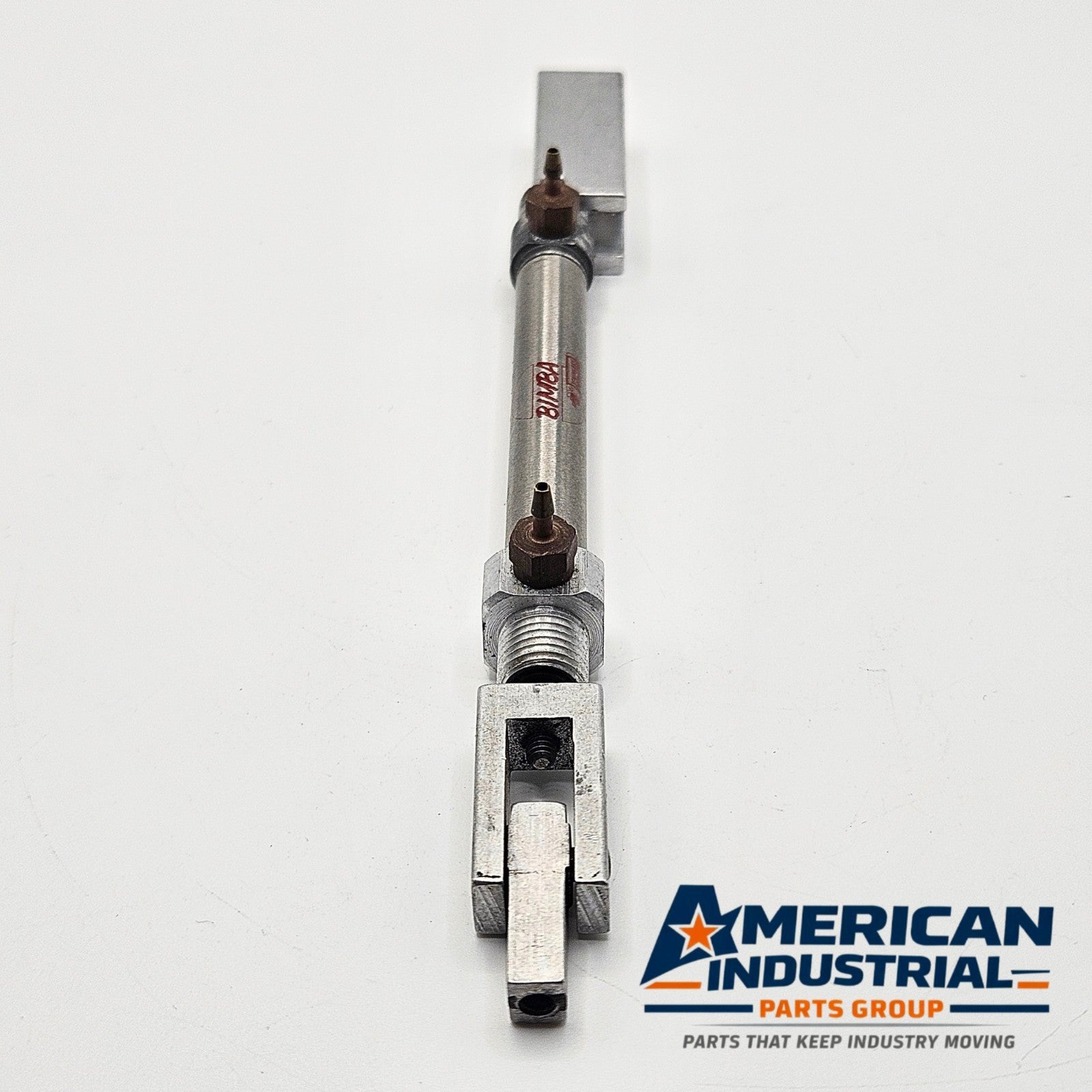 Bimba 0071.5-DXP pneumatic cylinder stroke view for industrial automation and MRO air system applications. American Industrial Parts Group.