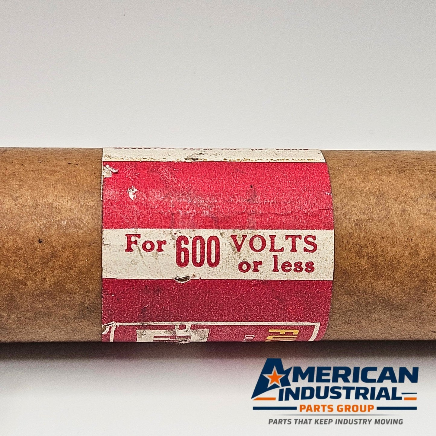 Bussmann FRS 60 Fusetron label detail. American Industrial Parts Group.