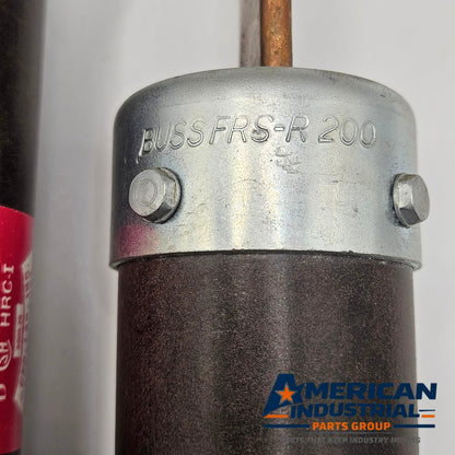 Bussmann FRS-R-200 time delay fuse for industrial automation and MRO applications. American Industrial Parts Group.
