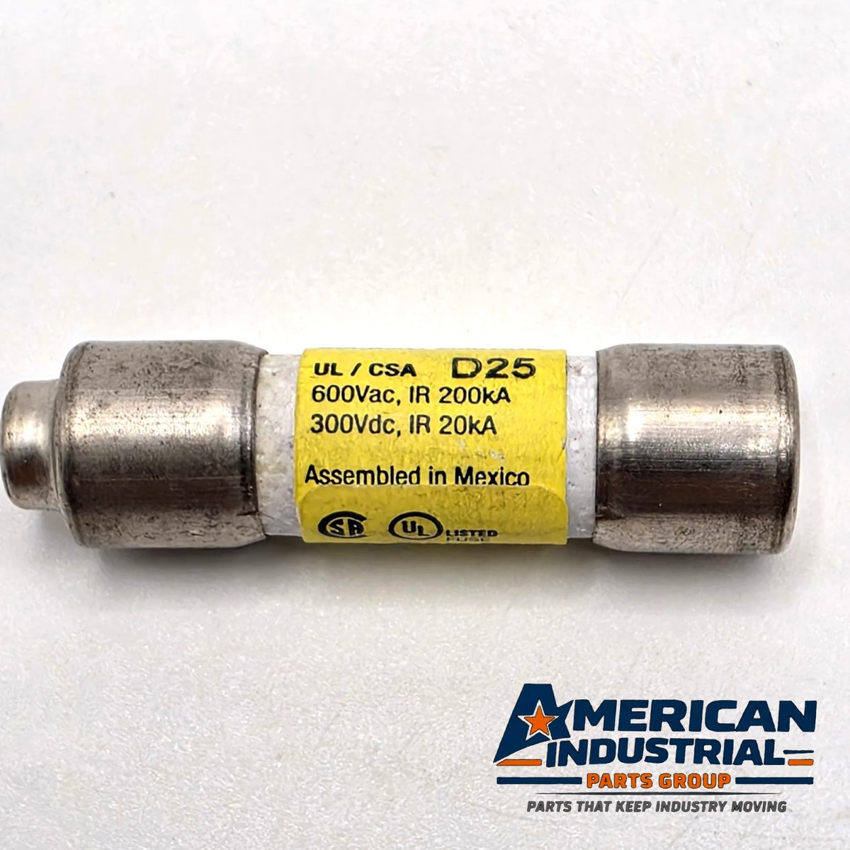 Bussmann LP-CC-1 Low-Peak 1A 600VAC Class CC time-delay fuse for control transformer protection from American Industrial Parts Group