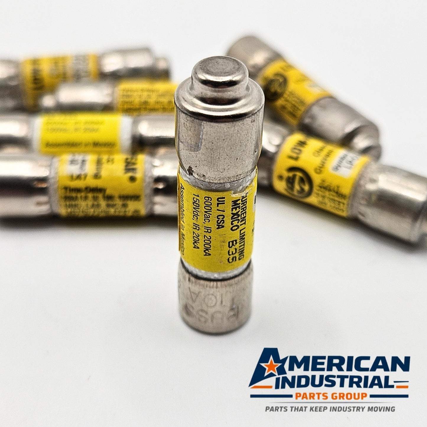Bussmann LP-CC-10 10A 600VAC Class CC dual-element time-delay fuse for industrial circuit protection