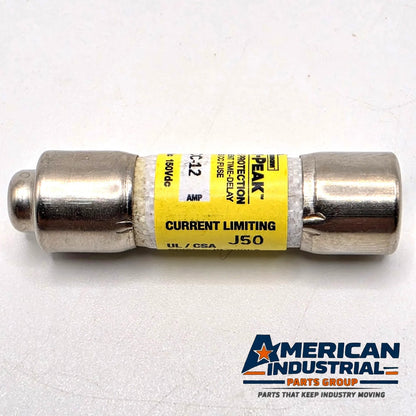 Bussmann LP-CC-12 Low-Peak 12A 600VAC Class CC time-delay fuse for control transformer and motor circuit protection from American Industrial Parts Group