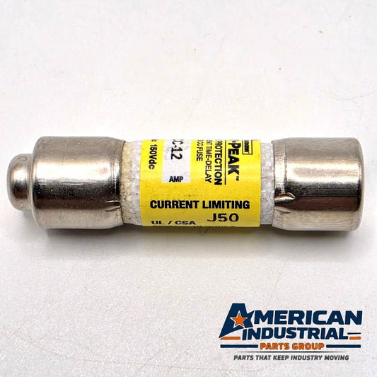Bussmann LP-CC-12 Low-Peak 12A 600VAC Class CC time-delay fuse for control transformer and motor circuit protection from American Industrial Parts Group