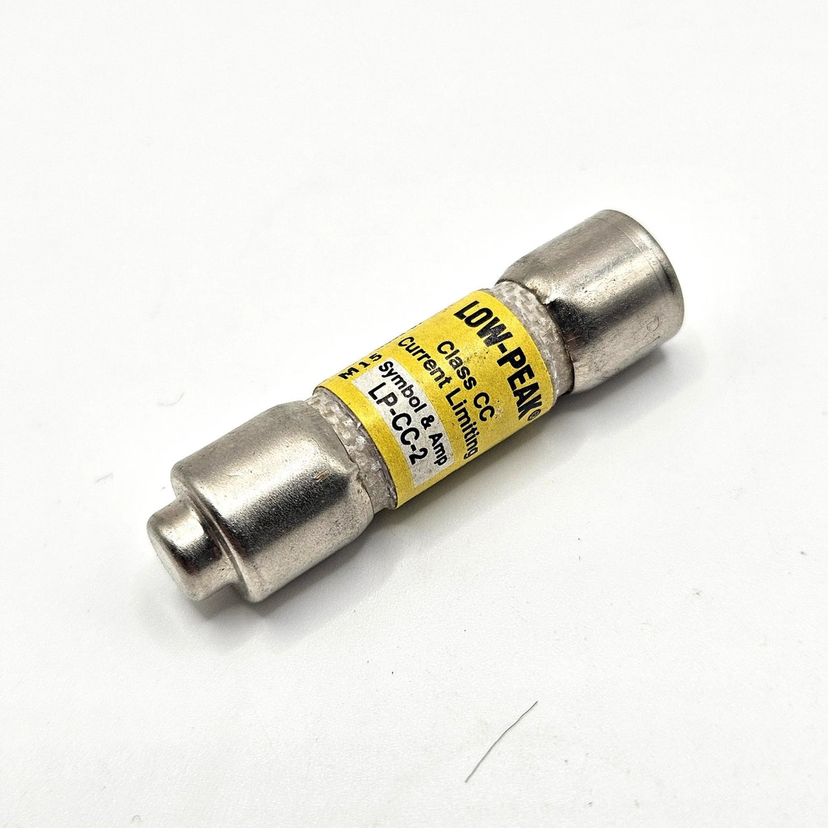 Bussmann LP-CC-2 2A 600VAC Class CC time-delay fuse for industrial circuit protection