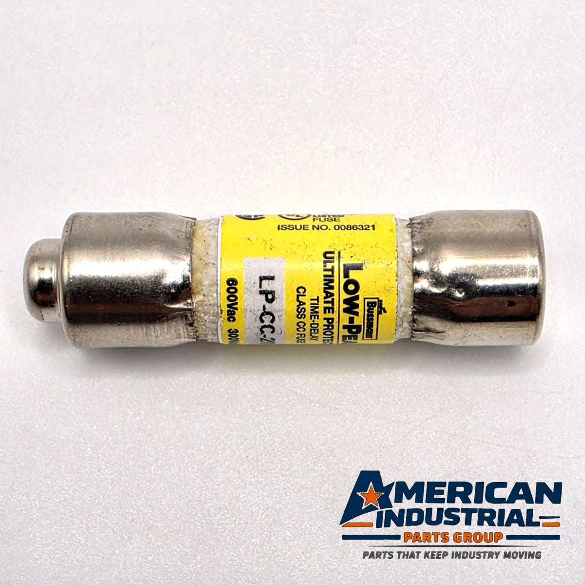 Bussmann LP-CC-20 Low-Peak 20A 600VAC Class CC time-delay fuse for control transformer and motor circuit protection from American Industrial Parts Group