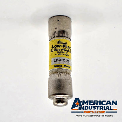 Bussmann LP-CC-20 Low-Peak 20A 600VAC Class CC time-delay fuse for control transformer and motor circuit protection from American Industrial Parts Group