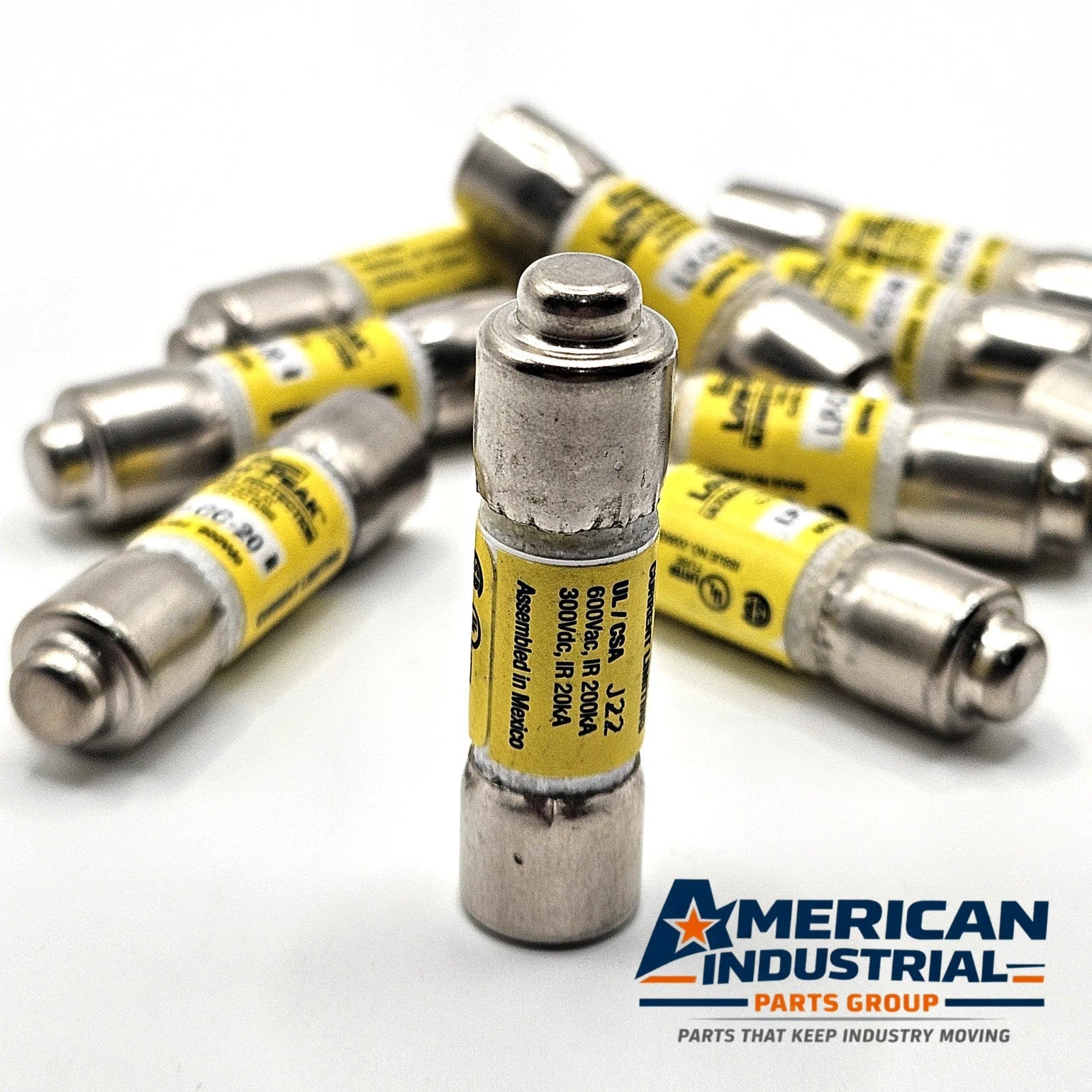 Bussmann LP-CC-20 20A 600VAC Class CC dual-element time-delay fuse for industrial circuit protection