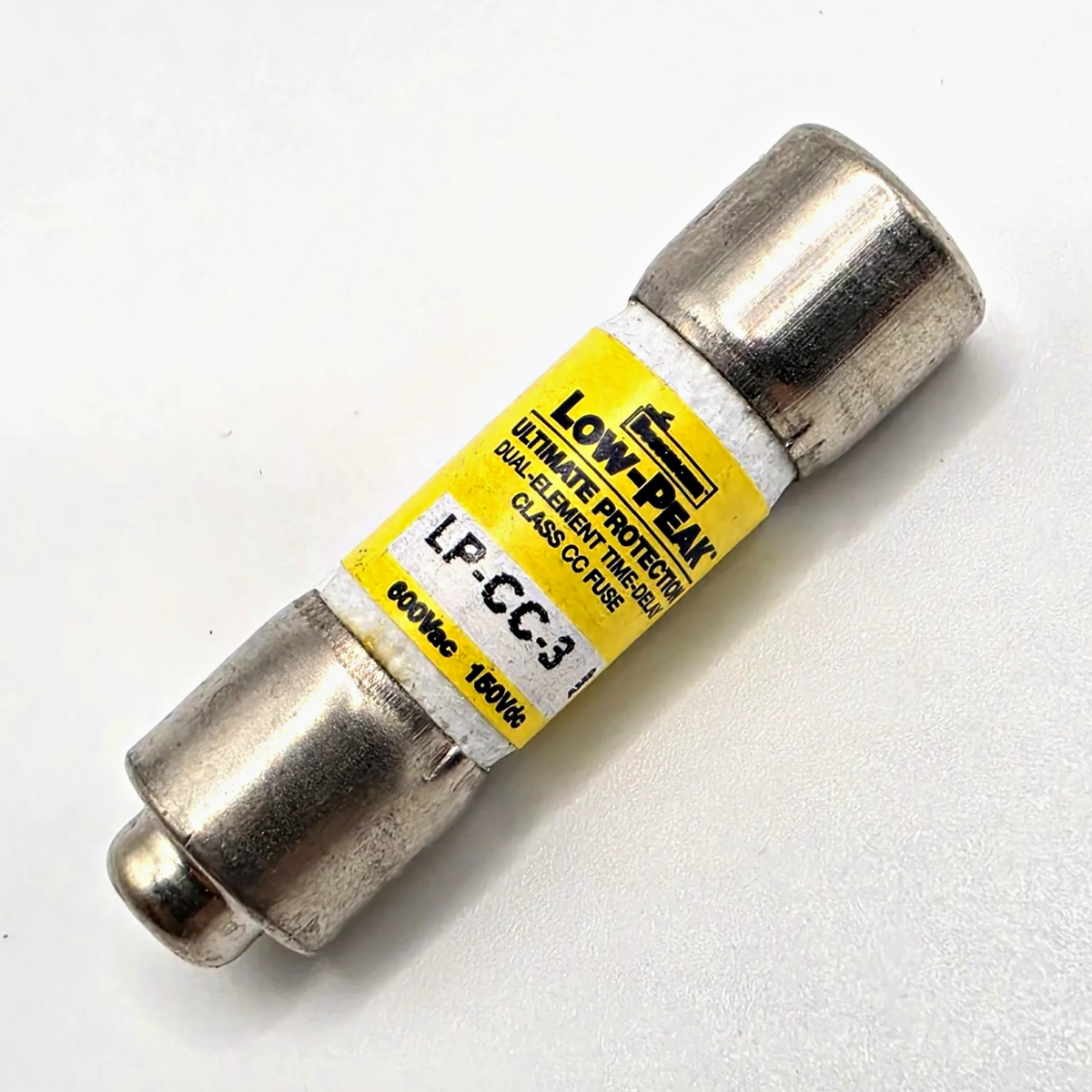 Bussmann LP-CC-3 Low-Peak 3A 600VAC Class CC time-delay fuse for control transformer and motor circuit protection from American Industrial Parts Group