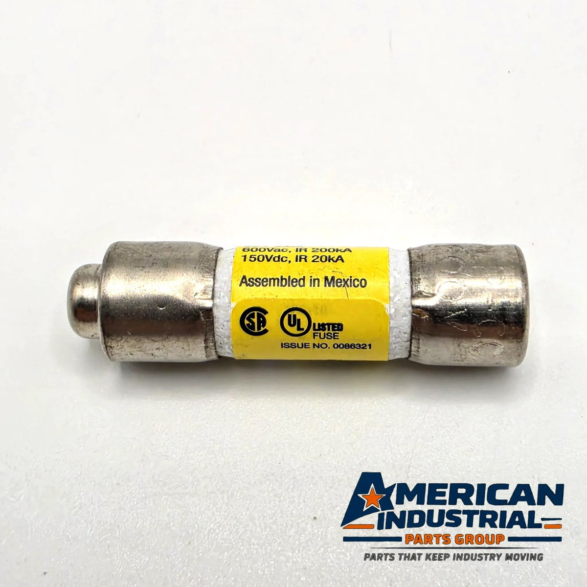 Bussmann LP-CC-3 Low-Peak 3A 600VAC Class CC time-delay fuse for control transformer and motor circuit protection from American Industrial Parts Group