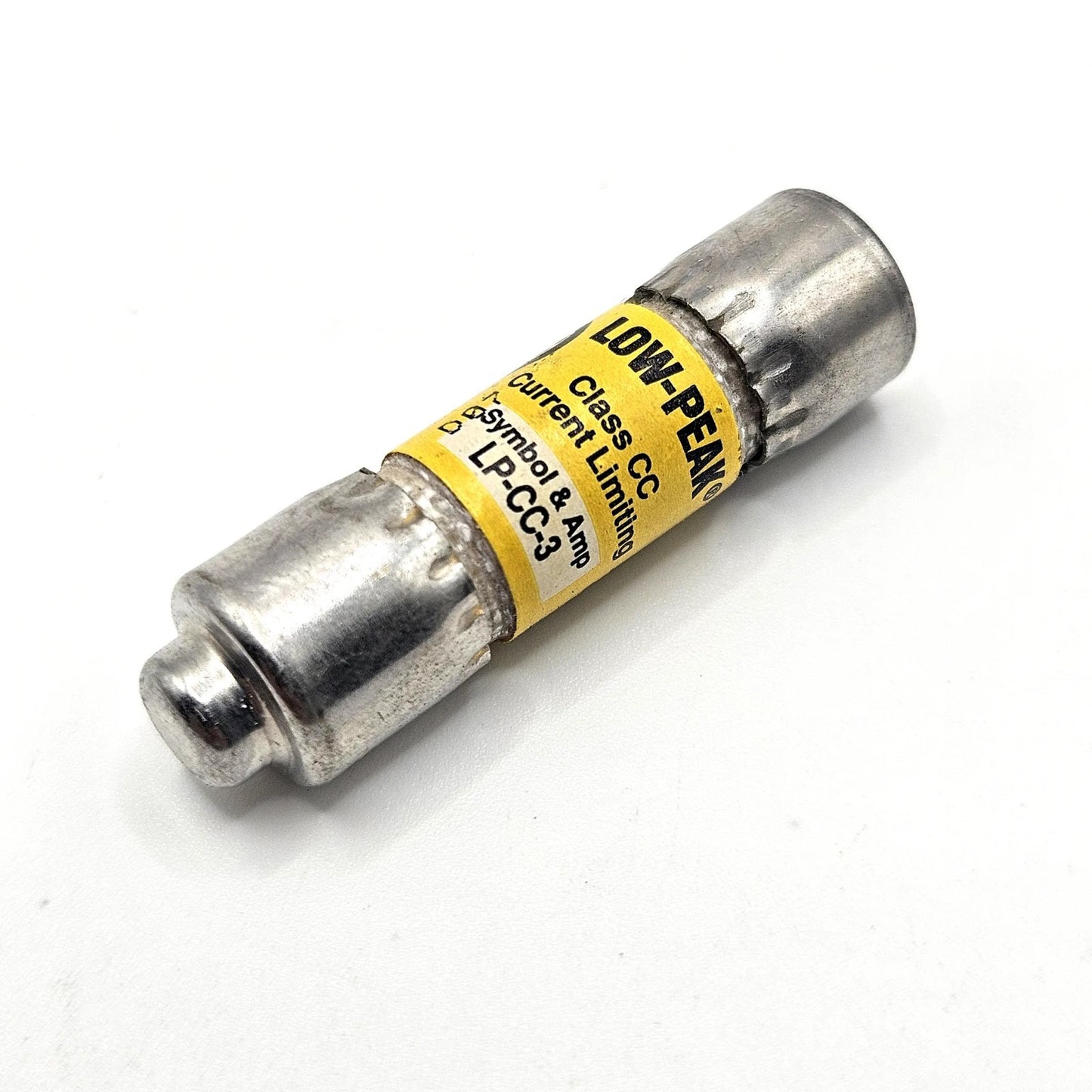Bussmann LP-CC-3 3A 600VAC Class CC dual-element time-delay fuse for industrial circuit protection