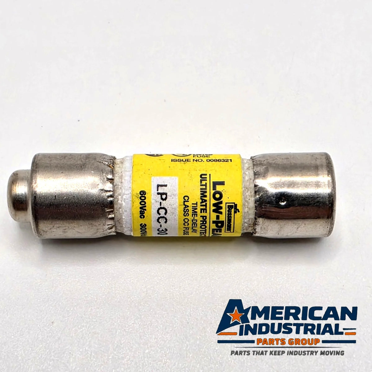 Bussmann LP-CC-30 Low-Peak 30A 600VAC Class CC time-delay fuse for control transformer and motor circuit protection from American Industrial Parts Group