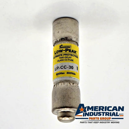 Bussmann LP-CC-30 Low-Peak 30A 600VAC Class CC time-delay fuse for control transformer and motor circuit protection from American Industrial Parts Group