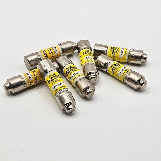 Bussmann LP-CC-30 30A 600VAC Class CC dual-element time-delay fuse for industrial circuit protection