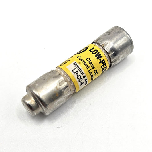 Bussmann LP-CC-4 4A 600VAC Class CC time-delay fuse for industrial circuit protection