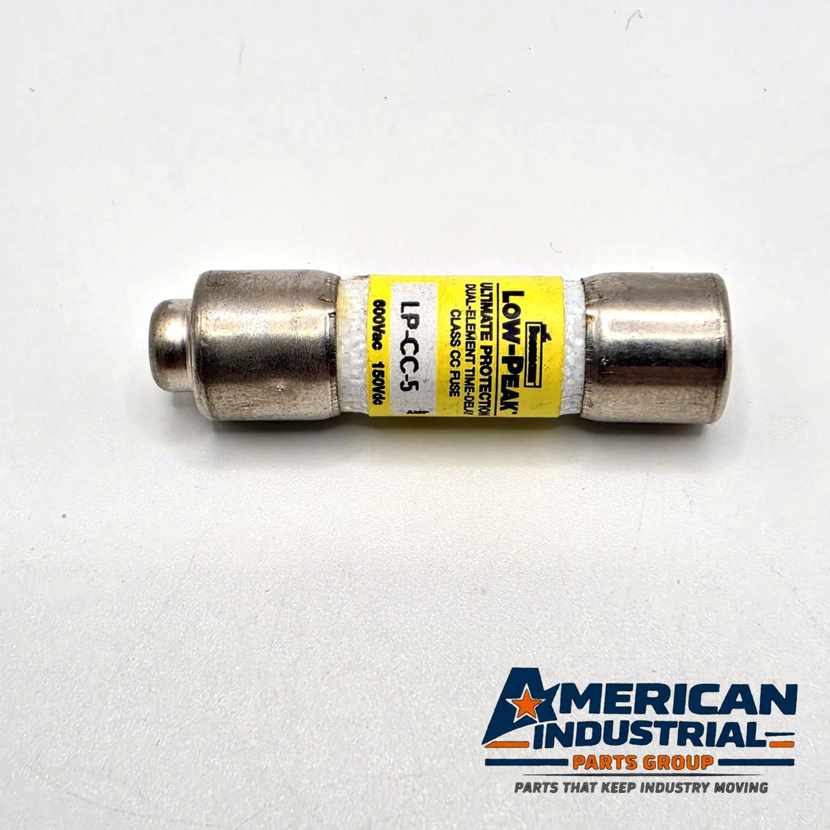 Bussmann LP-CC-5 Low-Peak 5A 600VAC Class CC time-delay fuse for control transformer and motor circuit protection from American Industrial Parts Group