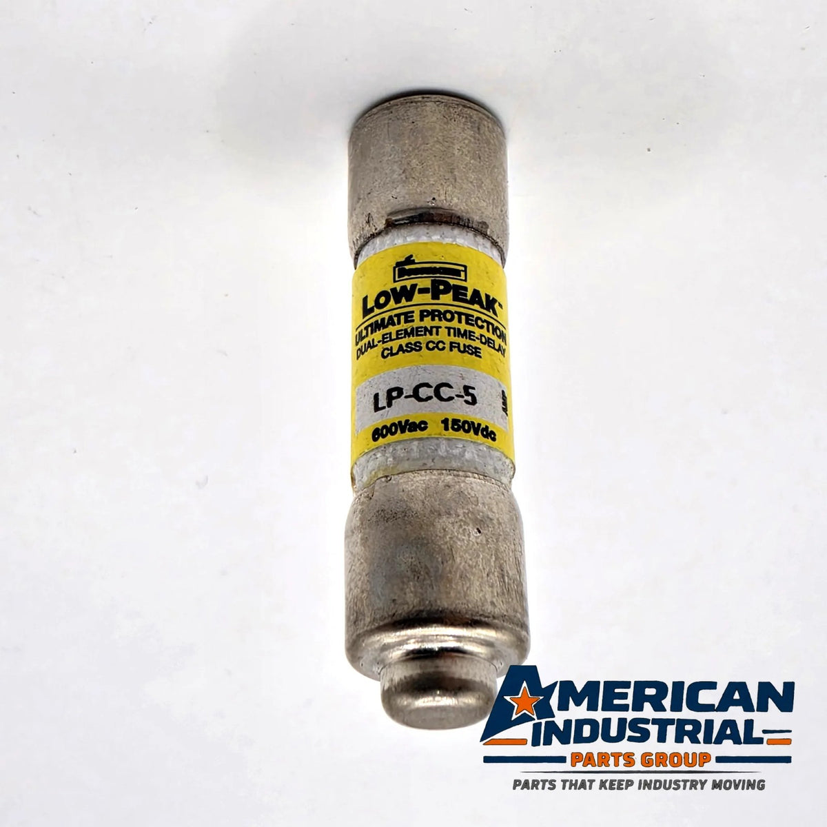 Bussmann LP-CC-5 Low-Peak 5A 600VAC Class CC time-delay fuse for control transformer and motor circuit protection from American Industrial Parts Group