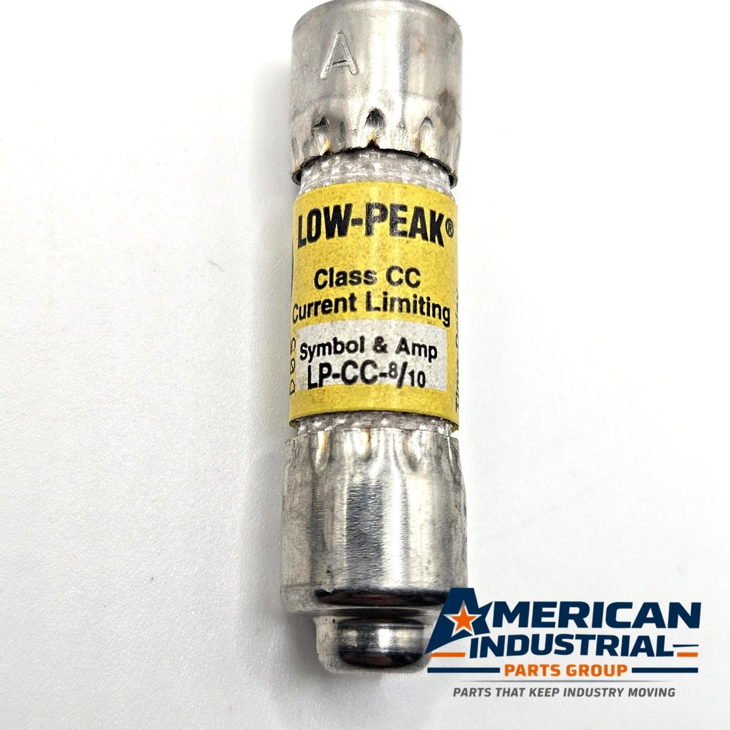 Bussmann LP-CC-8/10 0.8A 600VAC Class CC dual-element time-delay fuse for industrial circuit protection