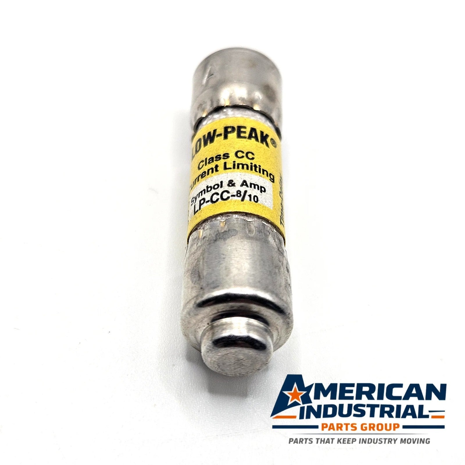 Bussmann LP-CC-8/10 0.8A 600VAC Class CC dual-element time-delay fuse for industrial circuit protection
