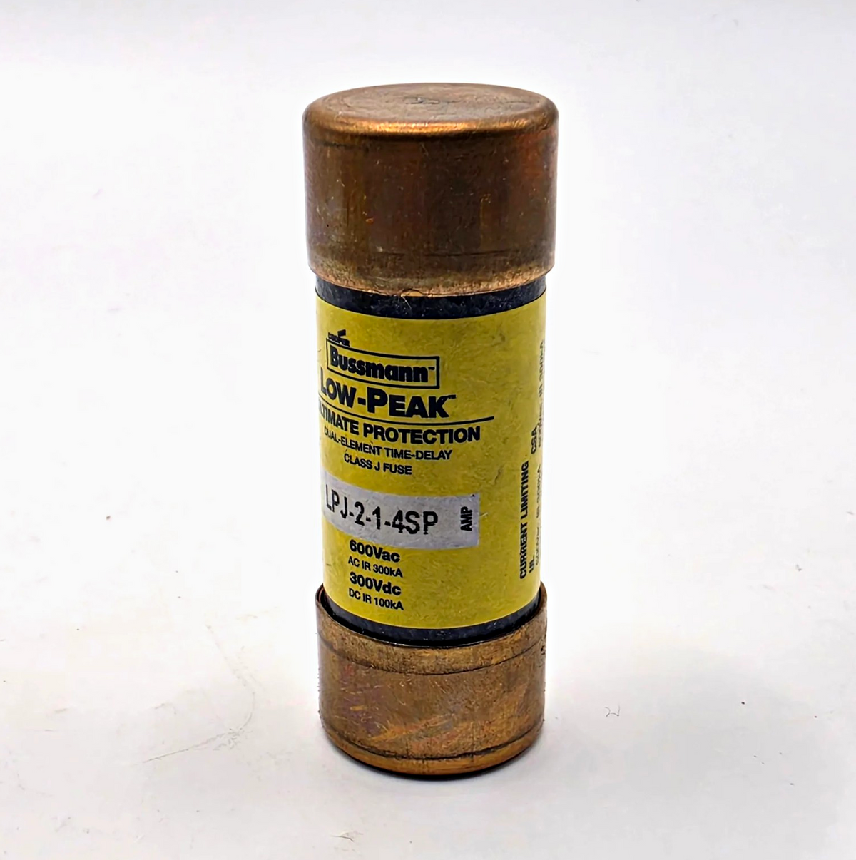 Bussmann LPJ-2-1/4SP Low-Peak 2.25A 600V Class J time-delay fuse for control transformer protection from American Industrial Parts Group