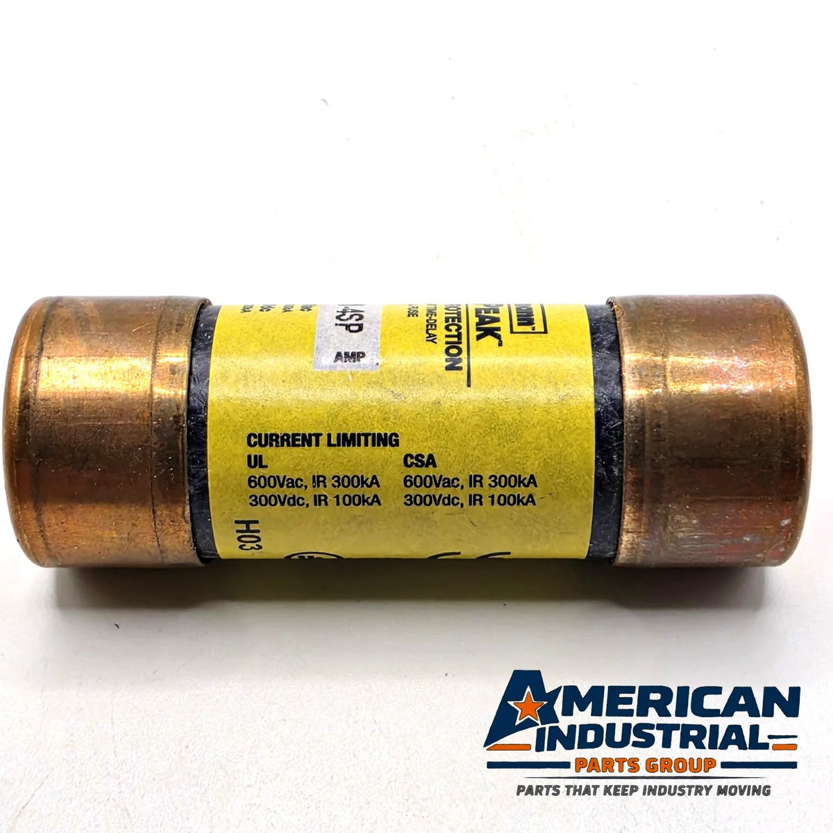 Bussmann LPJ-2-1/4SP Low-Peak 2.25A 600V Class J time-delay fuse for control transformer protection from American Industrial Parts Group