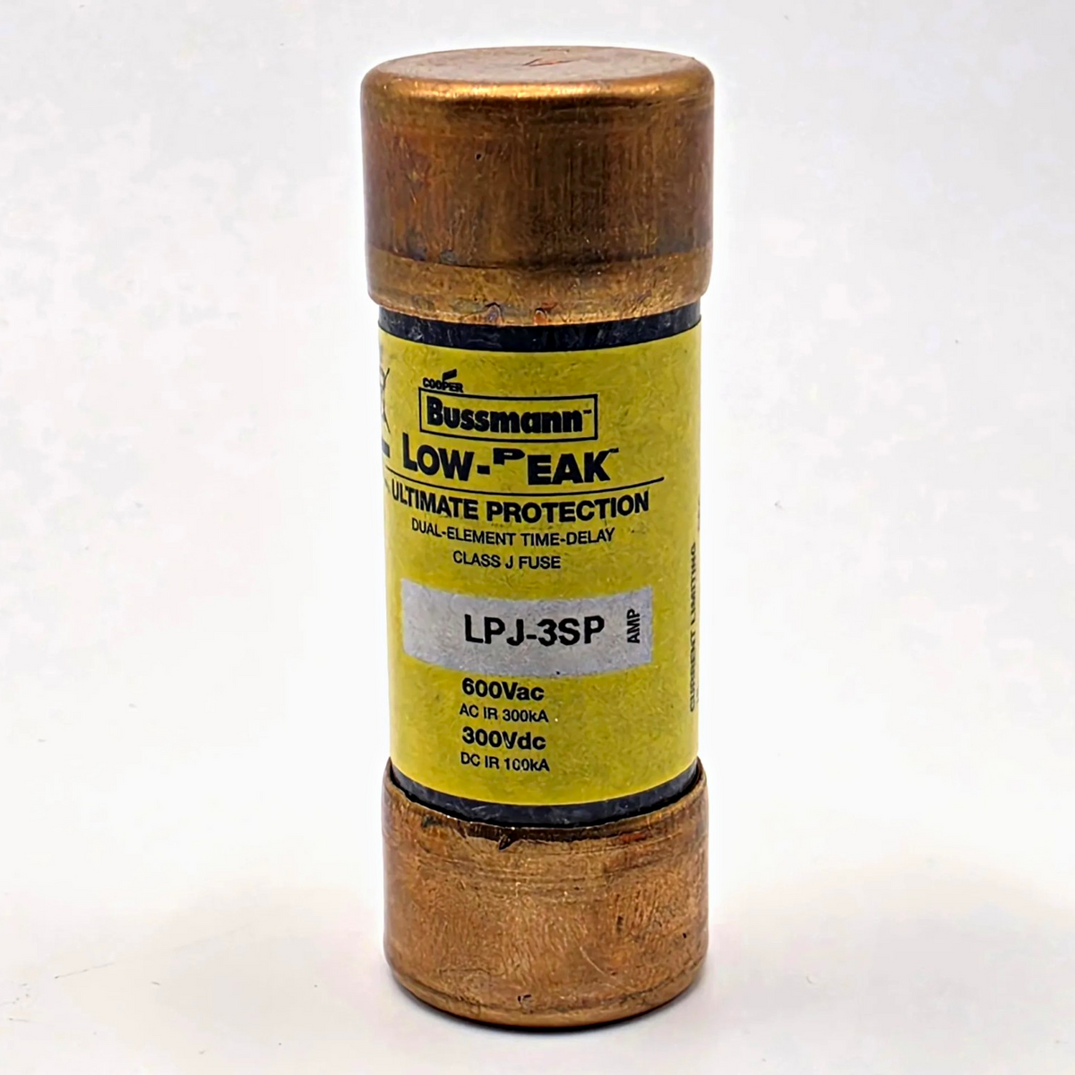 Bussmann LPJ-3SP Low-Peak 3A 600V Class J time-delay fuse for motor circuit and control transformer protection from American Industrial Parts Group