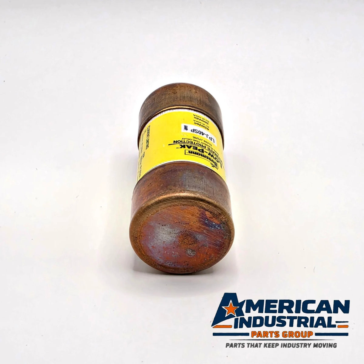Bussmann LPJ-40SP Low-Peak 40A 600V Class J time-delay fuse for motor circuit and feeder protection from American Industrial Parts Group