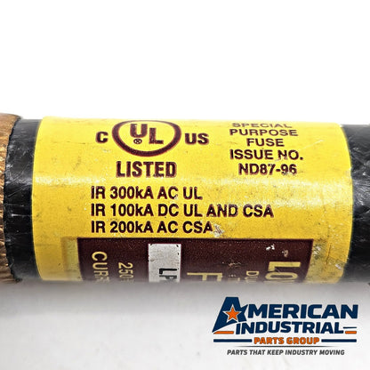 Bussmann LPN-RK-50SP Low-Peak 50A 250V Class RK1 dual-element time-delay fuse for industrial circuit protection