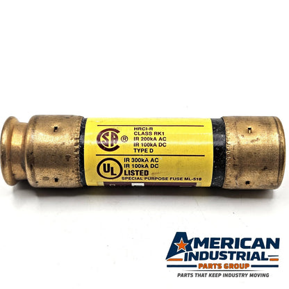 Bussmann LPN-RK-60SP Low-Peak 60A 250V Class RK1 dual-element time-delay fuse for industrial circuit protection