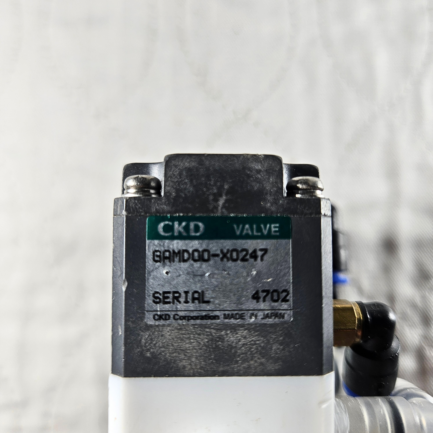 CKD GAMD00-X0247 solenoid valve manifold assembly for pneumatic automation systems and industrial control applications