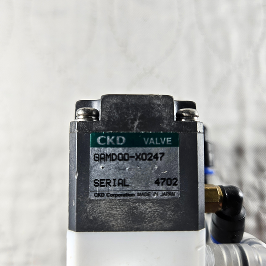 CKD GAMD00-X0247 solenoid valve manifold assembly for pneumatic automation systems and industrial control applications