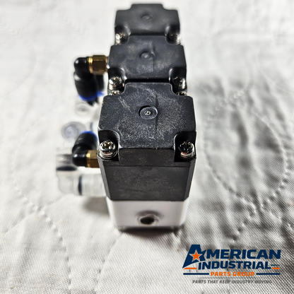 CKD GAMD00-X0247 solenoid valve manifold assembly for pneumatic automation systems and industrial control applications