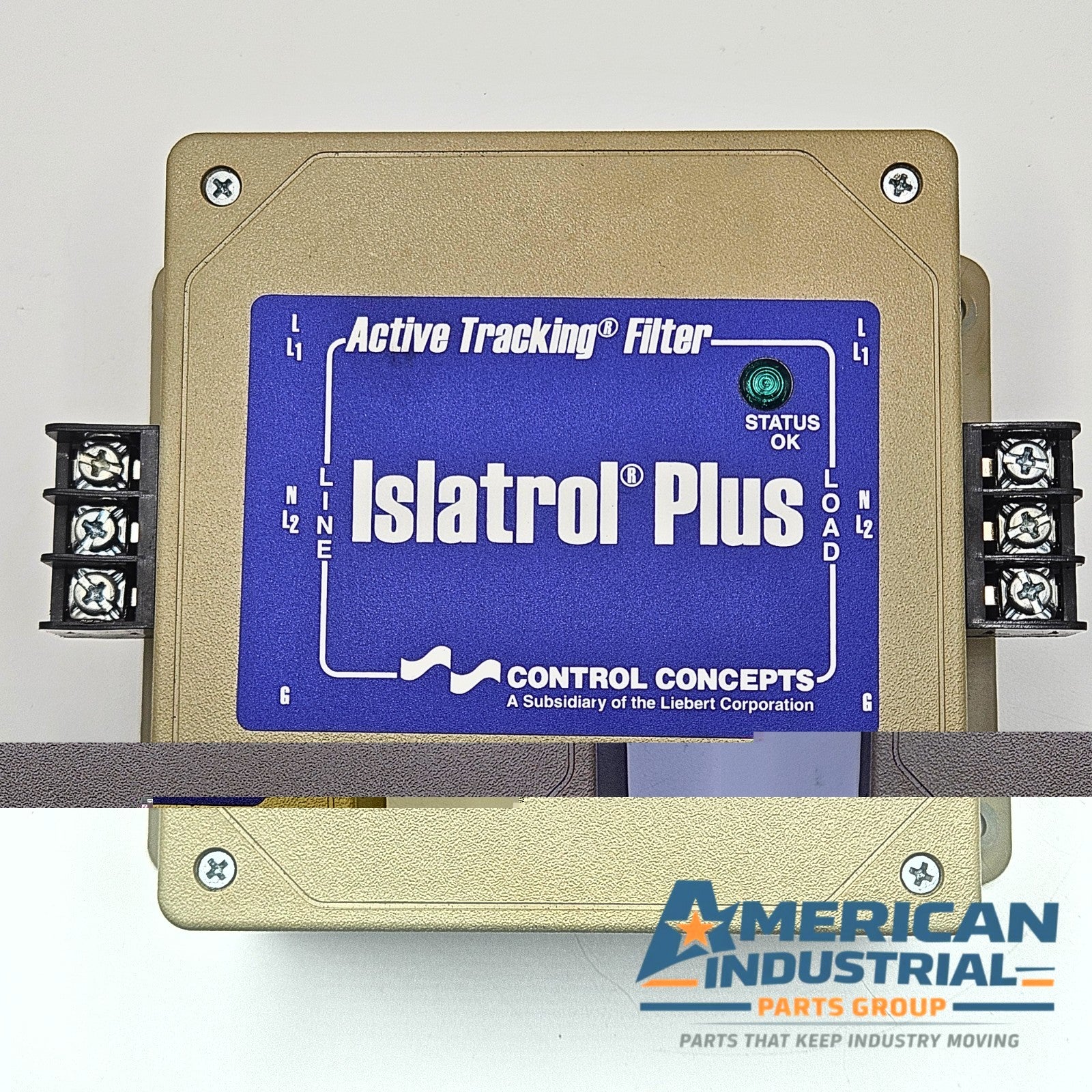 Control Concepts IC-107 Islatrol Plus active tracking filter 120VAC 7.5A for power line protection and industrial automation systems