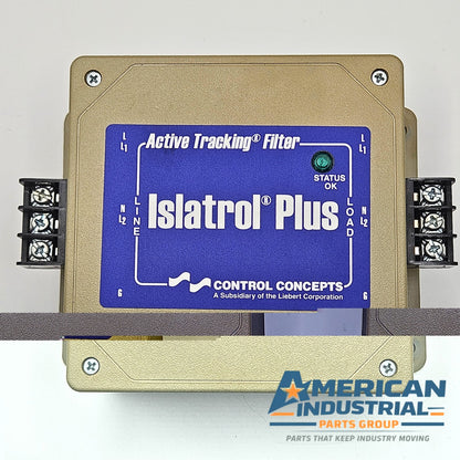 Control Concepts IC-107 Islatrol Plus active tracking filter 120VAC 7.5A for power line protection and industrial automation systems