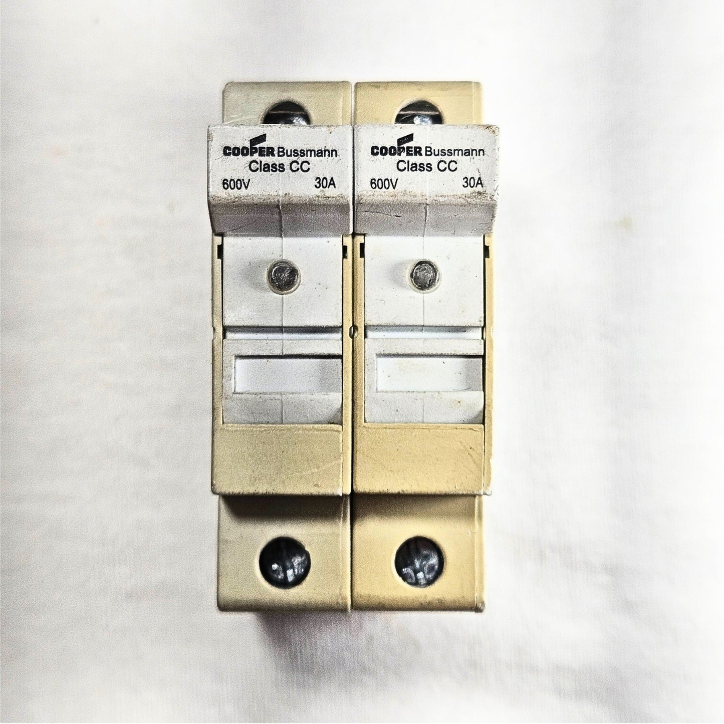 Cooper Bussmann CHCC Class CC fuse holder 30A 600V DIN mount for industrial electrical panels and MRO applications
