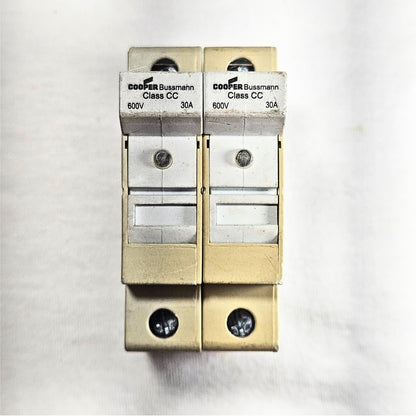 Cooper Bussmann CHCC Class CC fuse holder 30A 600V DIN mount for industrial electrical panels and MRO applications