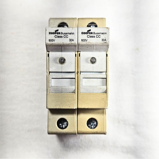 Cooper Bussmann CHCC Class CC fuse holder 30A 600V DIN mount for industrial electrical panels and MRO applications