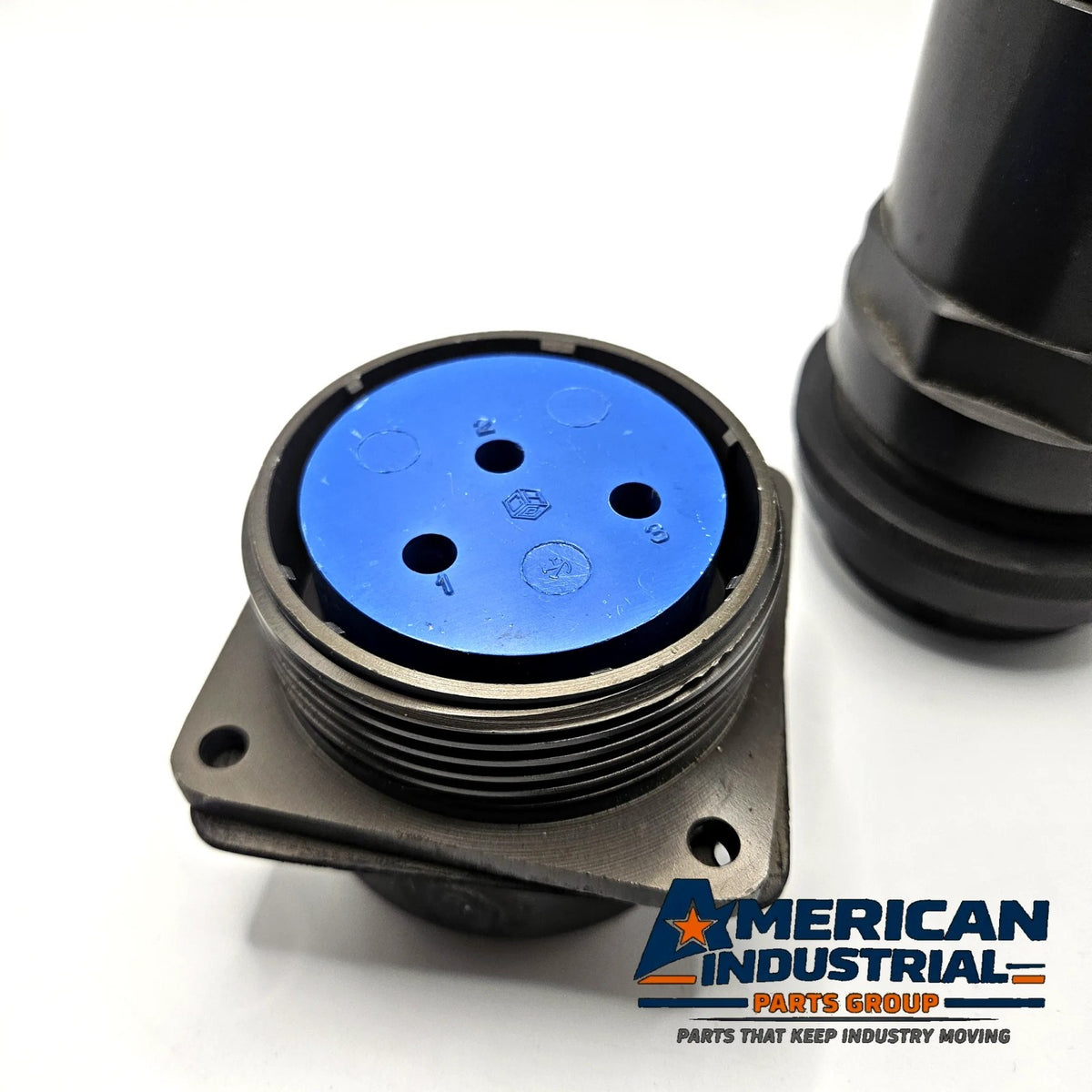 Crouse-Hinds ARK-trol RPC 60A 600VAC heavy industrial pin and sleeve power connector plug and flanged receptacle set
