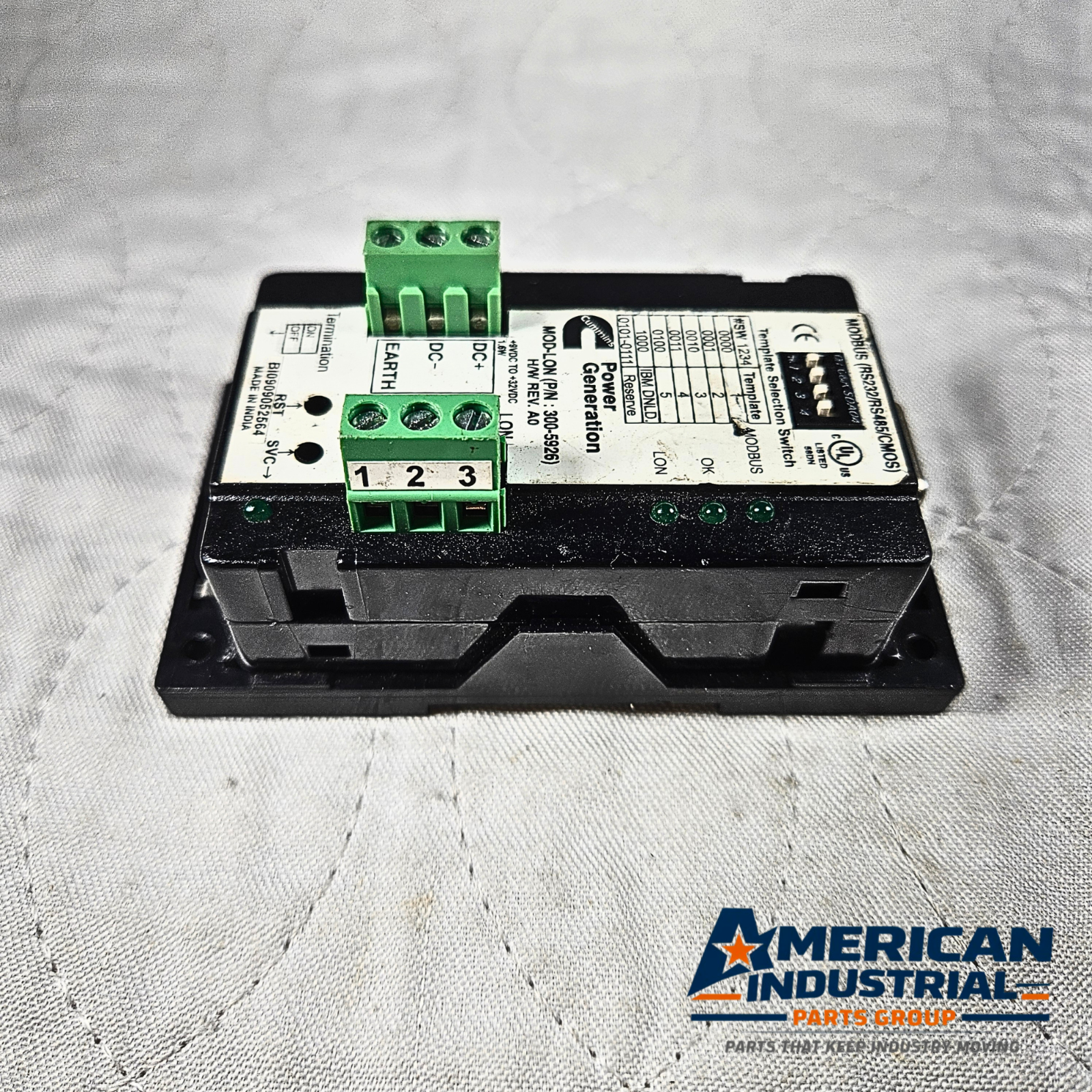 Cummins MOD-LON 300-5926 Modbus RS232 RS485 communication module for industrial automation and generator control systems