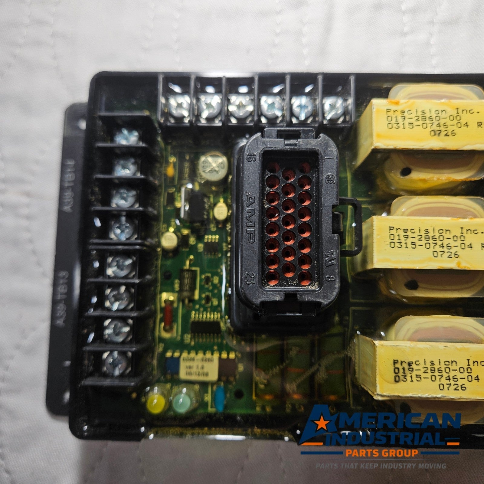 Cummins Onan A39-TB13 control board assembly for power generation systems. American Industrial Parts Group.