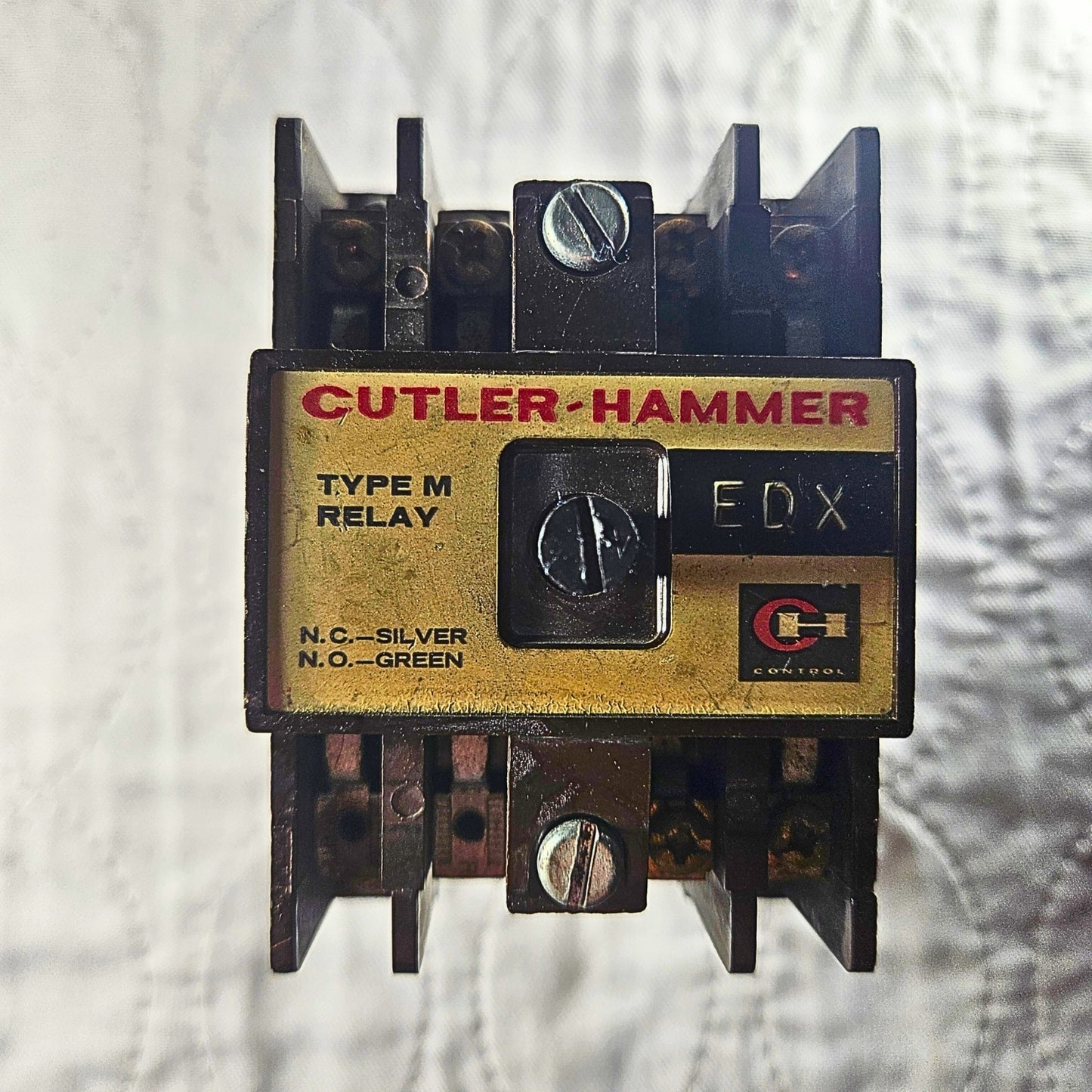 Cutler-Hammer D26MB Type M relay for industrial automation and MRO control panel applications. American Industrial Parts Group.